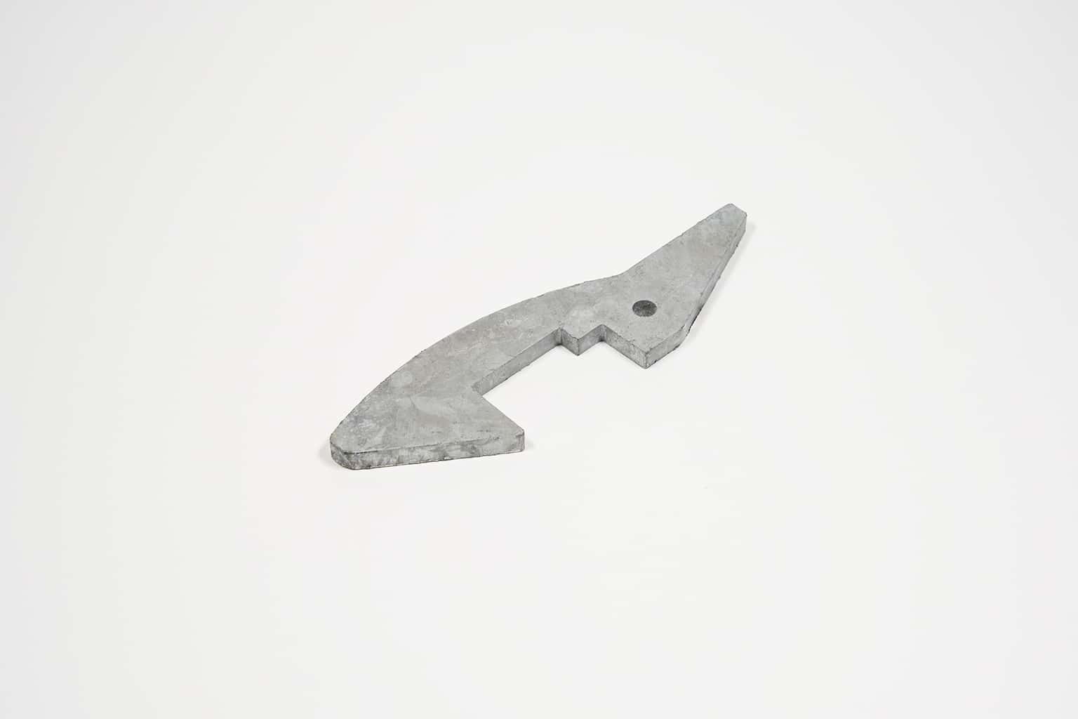 Tuimelaar voor poortvanger verzinkt